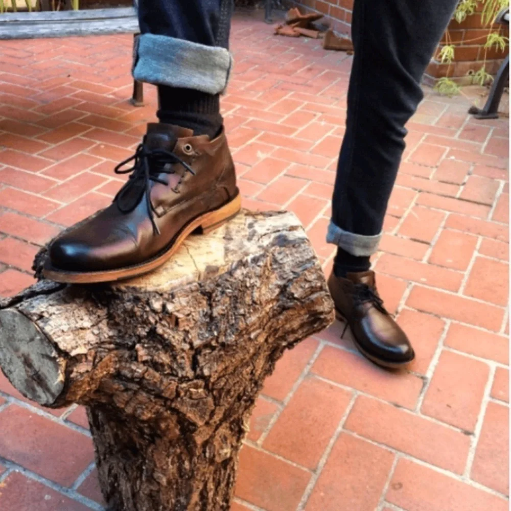 Seal of the Sutro Lee Dark Brown Chukka Boots Size 7.5
